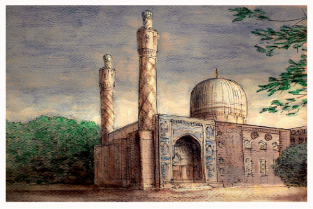 Postcard St Petersburg Russia "Mosque"