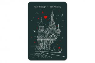 Postcard St Petersburg Russia "Church of the Savior on Blood"
