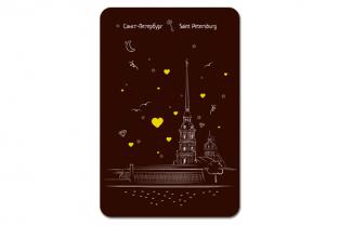 Postcard St Petersburg Russia "Peter and Paul Fortress"