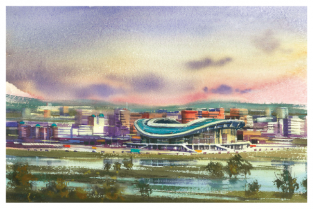 Postcard Russia Kazan Football Stadium