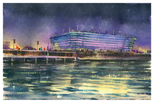 Postcard Russia Kaliningrad Football Stadium