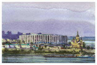 Postcard Russia Nizhny Novgorod Football Stadium