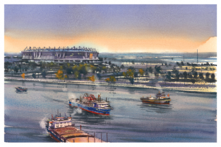 Postcard Russia Rostov-on-Don Football Stadium