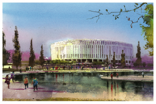 Postcard Russia Krasnodar Football Stadium