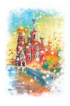 Postcard St Petersburg Russia "Church of the Savior on Blood"