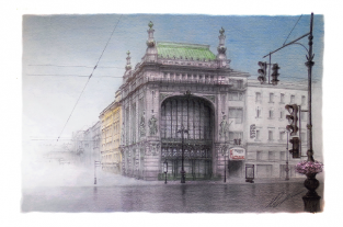 Postcard St Petersburg Russia "Eliseyev Emporium"
