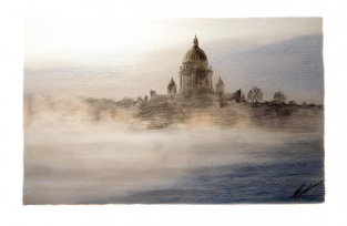 Postcard St Petersburg Russia "Saint Isaac's Cathedral"