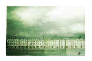 Postcard St Petersburg Russia "Hermitage Museum, Winter Palace"